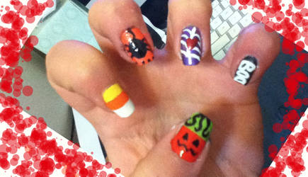 Happy Halloween Nails