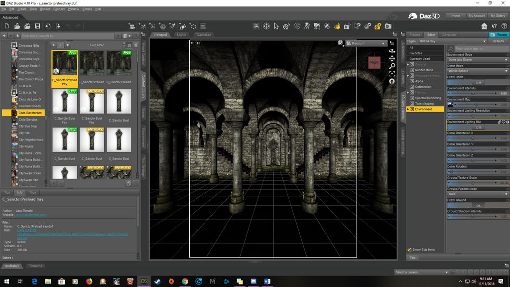 faux hdri in daz3d and photoshop