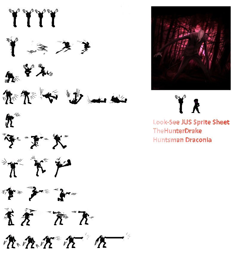 Jus Deviantart Slenderman jus sprite sheet by feevgeev on DeviantArt