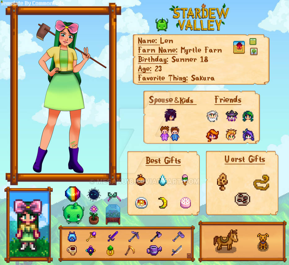 Stardew Valley Farmer Template by Mesaku18 on DeviantArt Stardew Valley Farmer Template by Mesaku18 on DeviantArt