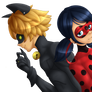 Cat Noir + Ladybug