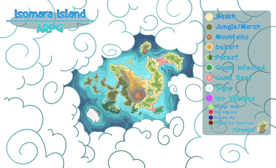 Isula Map Isomara Island Map by SlayersStronghold on DeviantArt