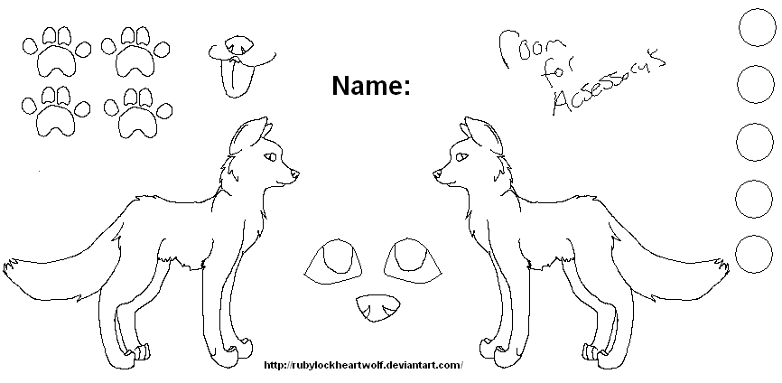 Wolf Reference Format free wolf reference sheet 2011 by Rubylockheartwolf on DeviantArt