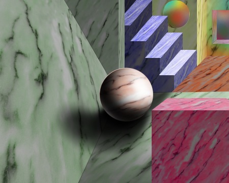 Computer Art-Marble World