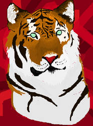 MS Paint Tiger