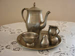 Pewter Tea Service by FantasyStock