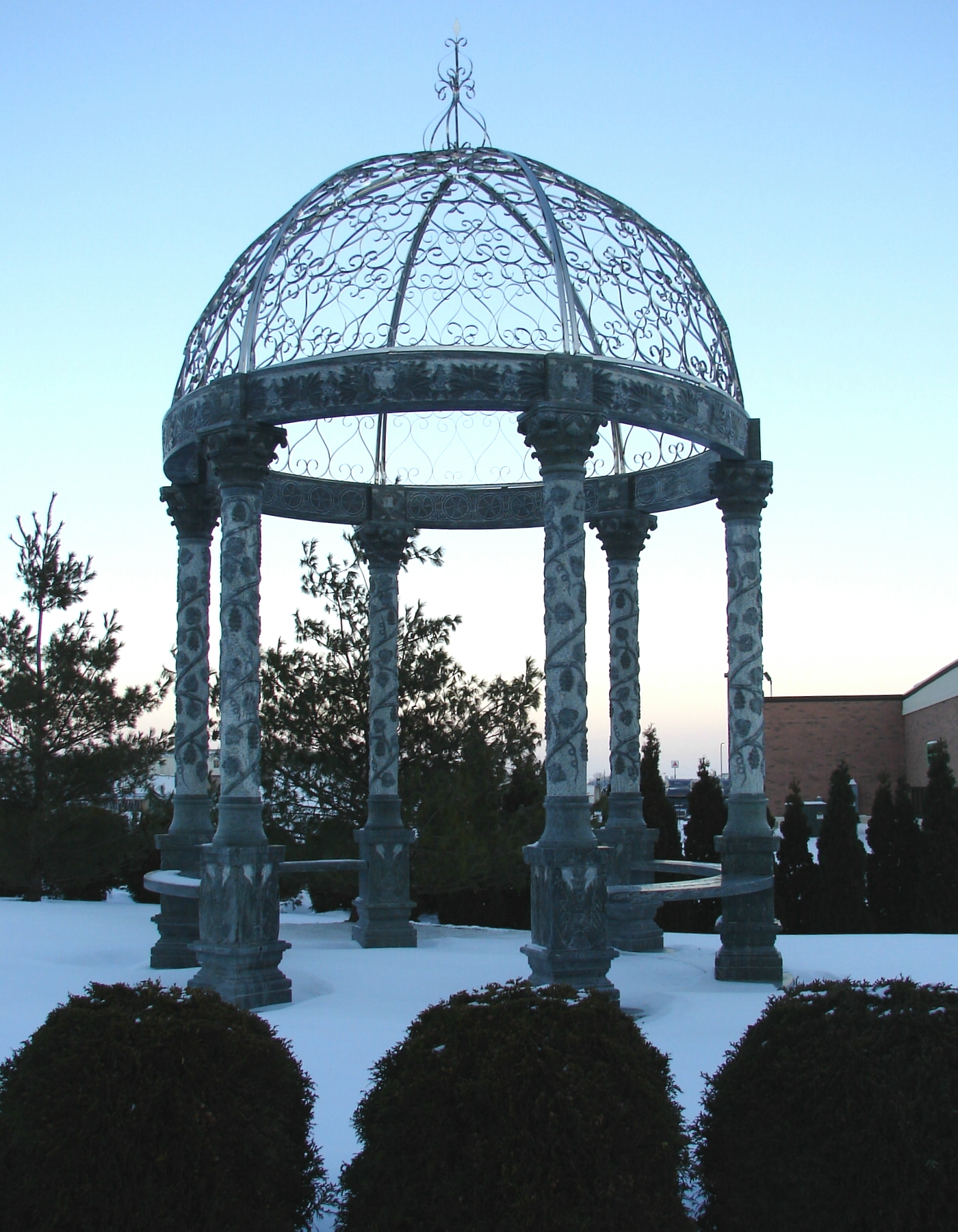 Pretty Gazebo in the Snow