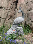 Stone Peacock Garden Statue