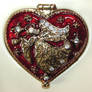 Heart Shaped Angel Trinket Box