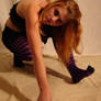 Jodi Purple Stripe Stockings 1