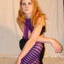 Jodi Purple Stripe Stockings 4