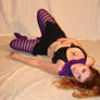 Jodi Purple Stripe Stockings 9