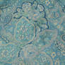 Blue Rose Paisley Fabric