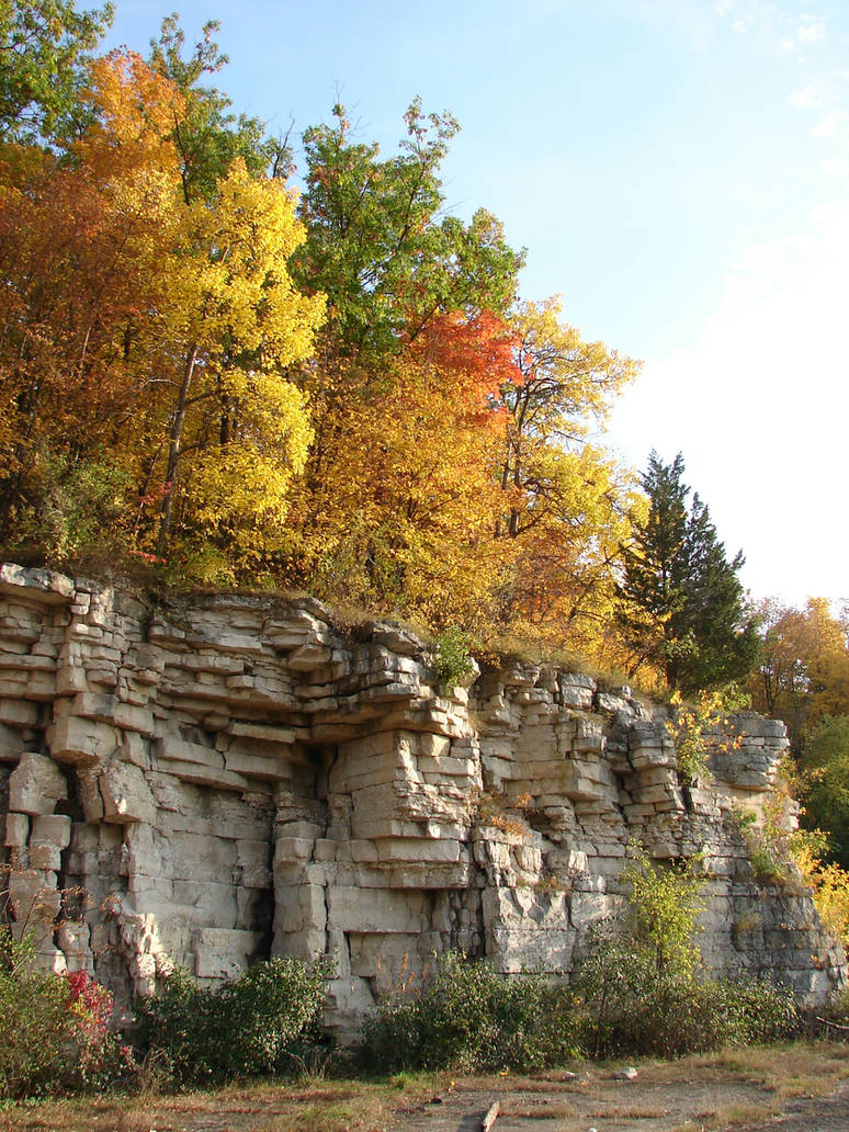 Autumn Cliff Stock Scenery 17 by FantasyStock