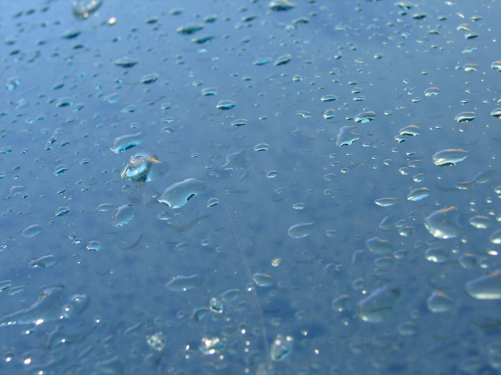 Water Drops on Glass 2