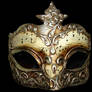 Gold Musical Venetian Mask
