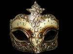 Gold Musical Venetian Mask