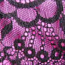 Black Lace on Pink Satin