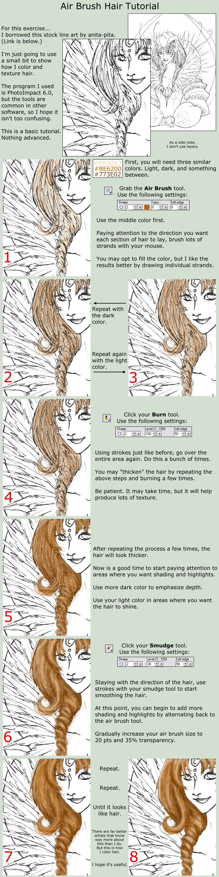 Air Brush Hair Tutorial