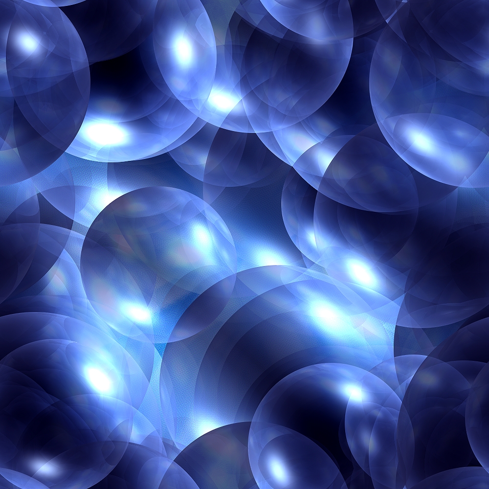 Seamless Blue Bubbles Texture