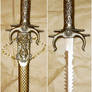 Gold Fantasy Sword + Sheath