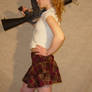 Jodi School Girl Rifle Pose 2