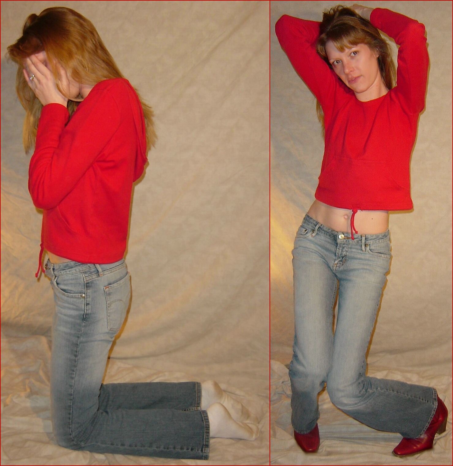 Danielle 2 Poses in Blue Jeans