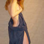 Jodi Dark Blue Drape Pose 3