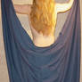 Jodi Dark Blue Drape Pose 7