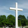 Cemetery Cross Casting Shadow