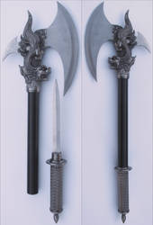 Conjal's Dragon Axes + Blade