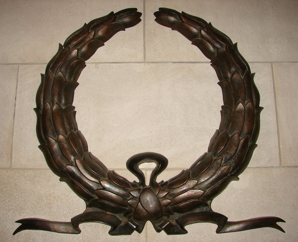 Bronze Wreath Wall Relief