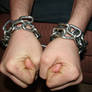 Grey Male Hands Chained 01