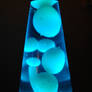 Blue Lava Lamp Melted Wax 32