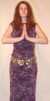 Jodi Purple Dress Gold Belt 1