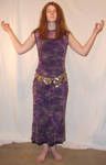 Jodi Purple Dress Gold Belt 2