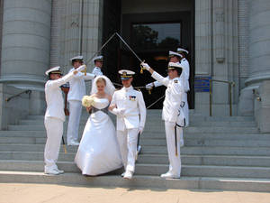 Navy Wedding Sword Archers 4