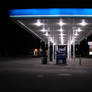 Gas Station Pumps at Night 2