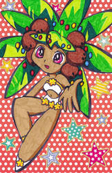 Coconut Palm Tree Girl