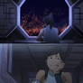 Korra watches the lanterns