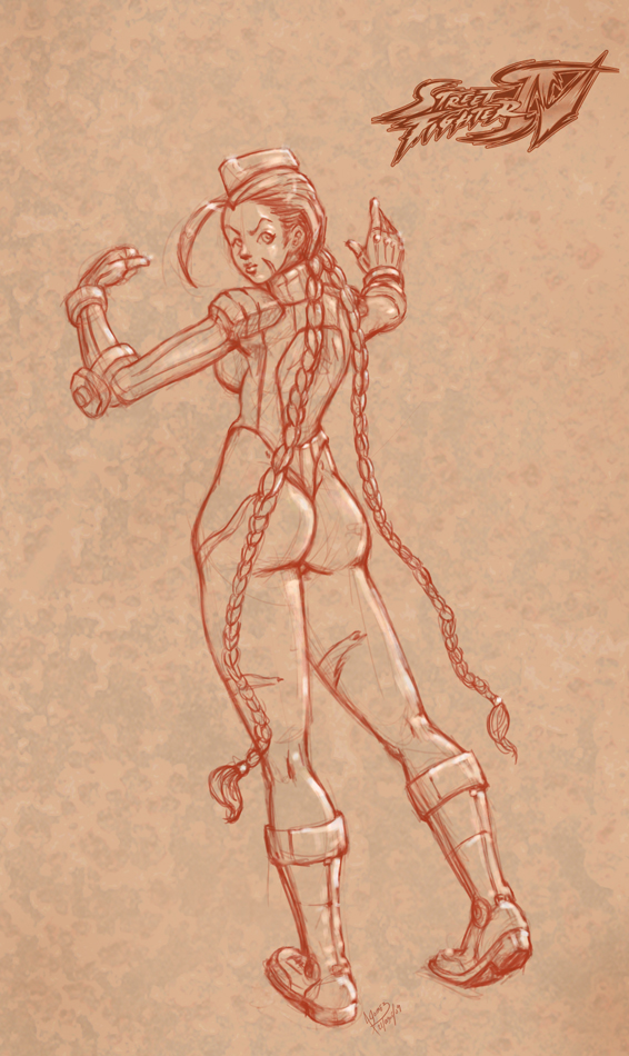 cammy from behind sketch