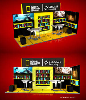 NAT GEO  MOBILE LIBRARY STAND 6X2 MTS