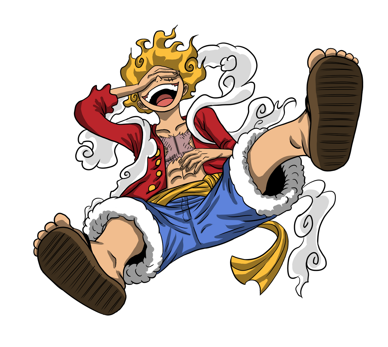 Monkey D. Luffy Gear 5 by makinig on DeviantArt