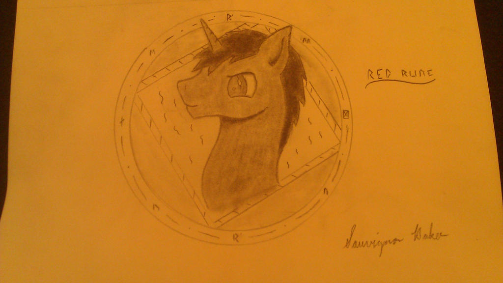 Red Rune Drawing by SauvisonB on DeviantArt