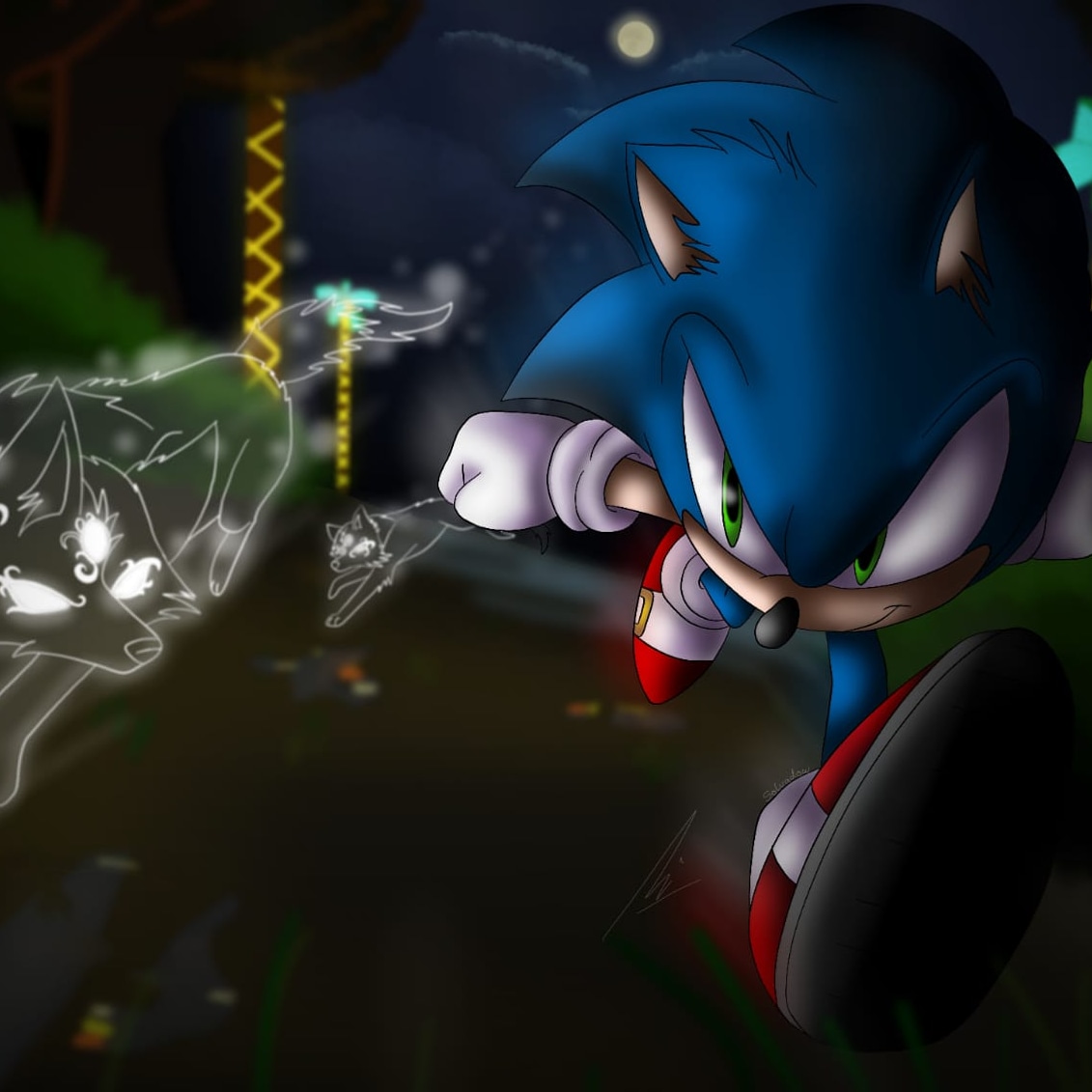 oh dark, the darkness that dozes in the dusk — Connie Overanalyzes - Dark  Sonic's Beautiful 30