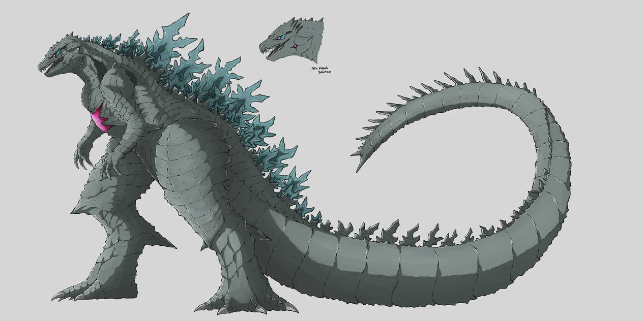 Practice: Imperfect Godzilla Sketch by Little-Serg39 on DeviantArt