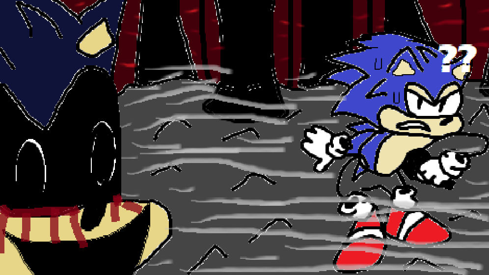 Dark Sonic VS Sonic.EXE Thumbnail by DrizzlyScroll1996 on DeviantArt
