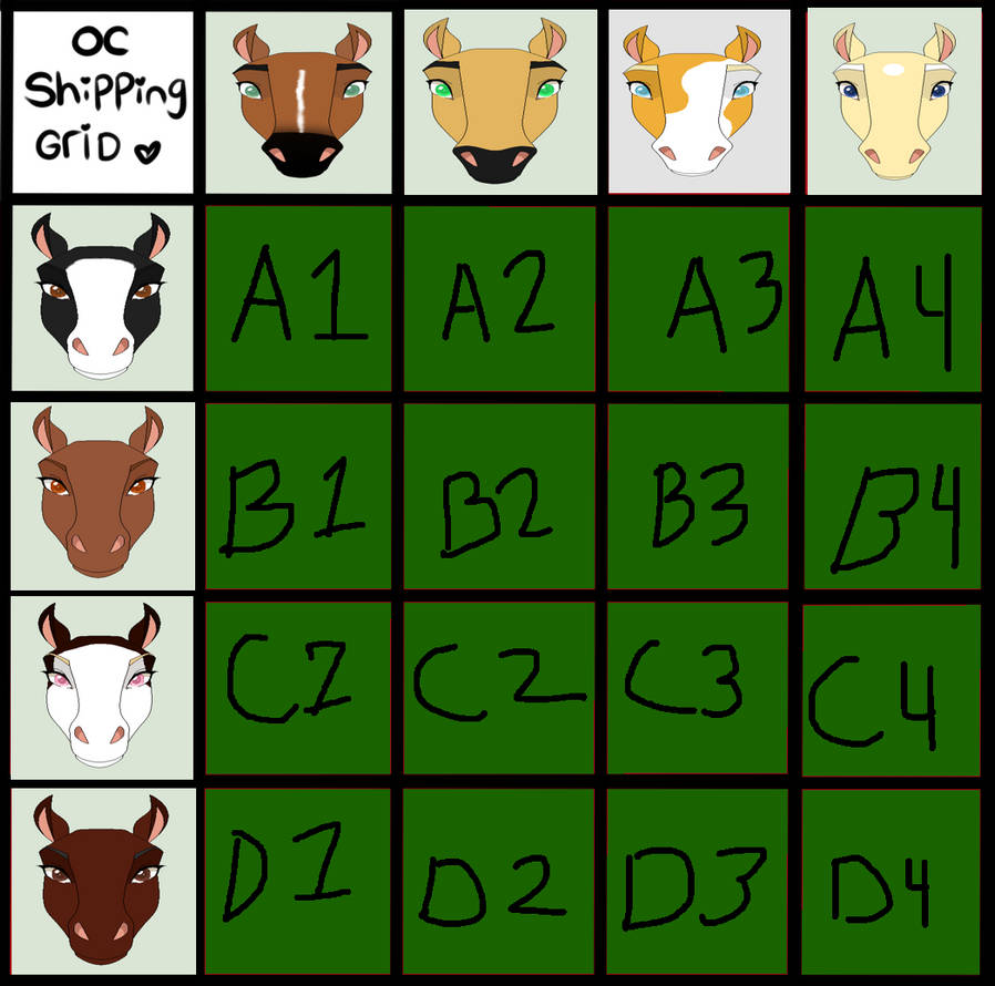 Breeding Grid My OCS Breeding Grid by WhisperingFieldsHerd on DeviantArt