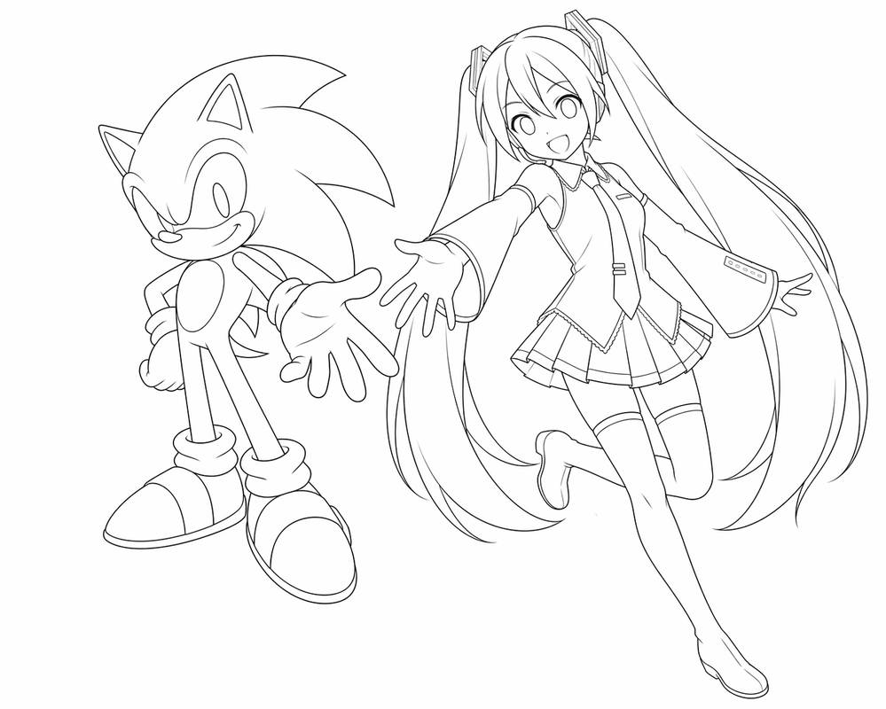 Miku and sonic