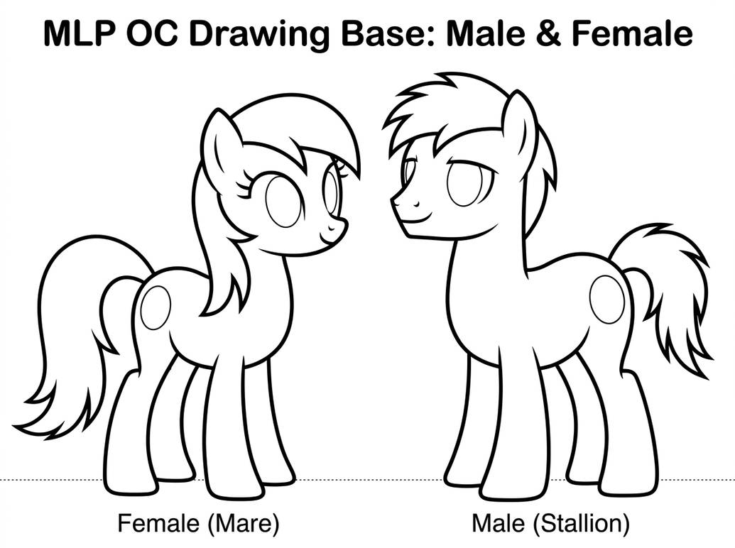 Mlp Drawing Format MLP drawing base by angel80616 on DeviantArt